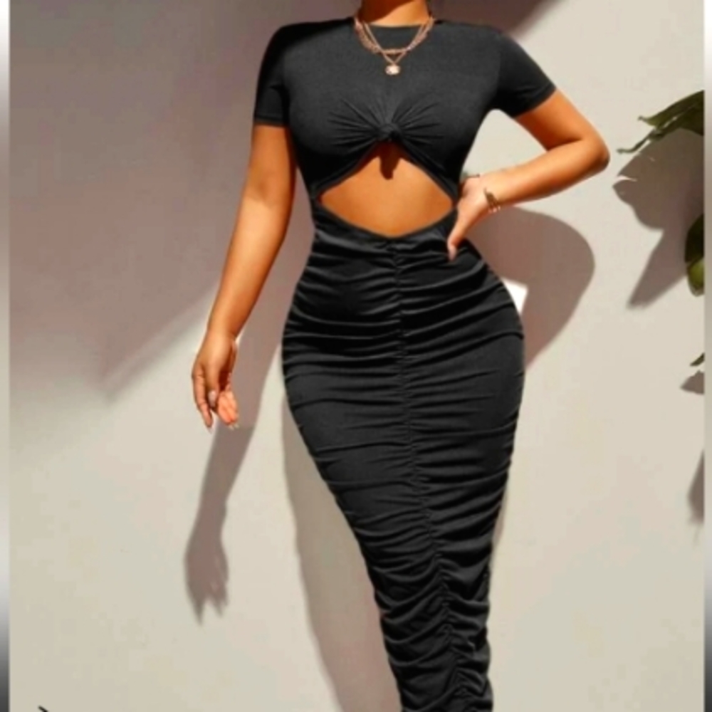 2 in 1 medi scrunched look skirt with crop top